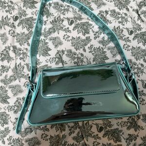 Metallic Blue / Teal Shoulder Bag